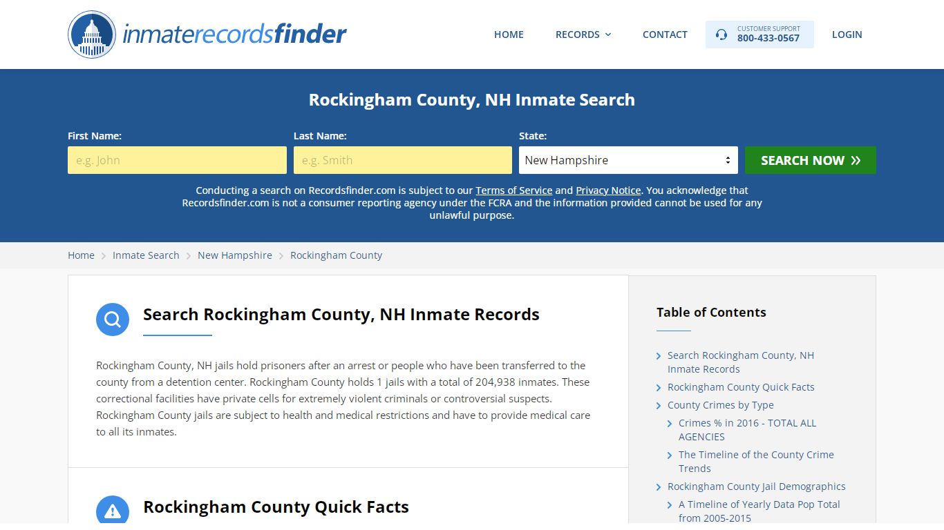 Rockingham County, NH Inmate Lookup & Jail Records Online